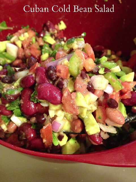 Photo of Cold Cuban Bean Salad in a bowl